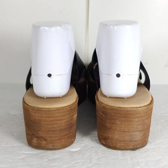 Coconuts By Matisse Women's Study US 8M Black Wedge Slide Sandals Shoes - Picture 10 of 14